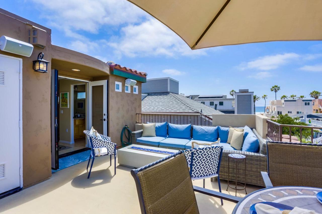 Stunning Ocean View Home W Rooftop Terrace, Firepit, Fast Wifi, Ac & Parking! San Diego Kültér fotó